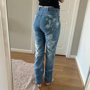 Bleached vintage size 8 jeans